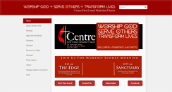 Desktop Screenshot of centrefumc.com